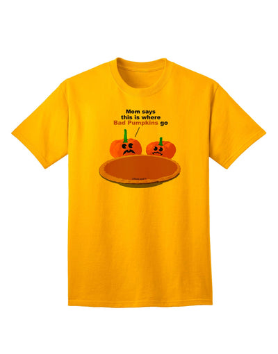 Where Bad Pumpkins Go Adult T-Shirt-Mens T-Shirt-TooLoud-Gold-Small-Davson Sales