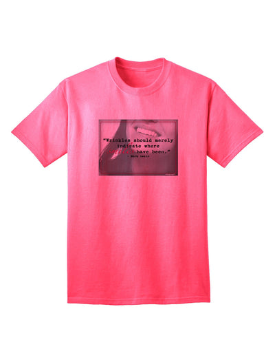 Where Smiles Mark Twain Adult T-Shirt-unisex t-shirt-TooLoud-Neon-Pink-Small-Davson Sales