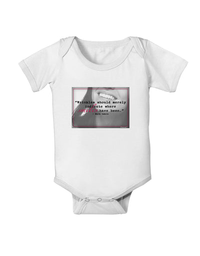 Where Smiles Mark Twain Baby Romper Bodysuit-Baby Romper-TooLoud-White-06-Months-Davson Sales