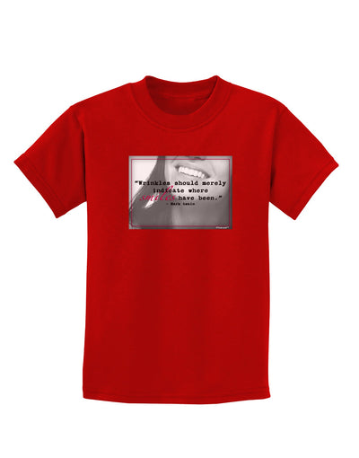 Where Smiles Mark Twain Childrens Dark T-Shirt-Childrens T-Shirt-TooLoud-Red-X-Small-Davson Sales