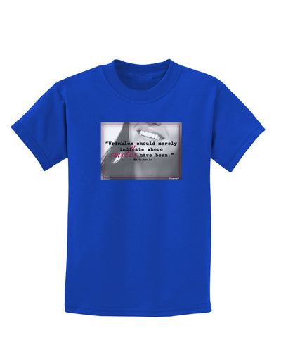 Where Smiles Mark Twain Childrens Dark T-Shirt-Childrens T-Shirt-TooLoud-Royal-Blue-X-Small-Davson Sales