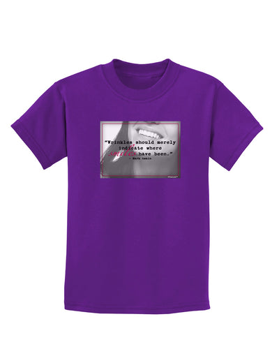 Where Smiles Mark Twain Childrens Dark T-Shirt-Childrens T-Shirt-TooLoud-Purple-X-Small-Davson Sales