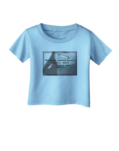 Where Smiles Mark Twain Infant T-Shirt-Infant T-Shirt-TooLoud-Aquatic-Blue-06-Months-Davson Sales