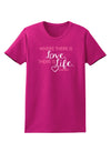 Where There Is Love Gandhi Womens Dark T-Shirt-Womens T-Shirt-TooLoud-Hot-Pink-Small-Davson Sales