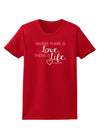 Where There Is Love Gandhi Womens Dark T-Shirt-Womens T-Shirt-TooLoud-Red-X-Small-Davson Sales