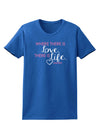 Where There Is Love Gandhi Womens Dark T-Shirt-Womens T-Shirt-TooLoud-Royal-Blue-X-Small-Davson Sales