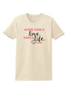 Where There Is Love Gandhi Womens T-Shirt-Womens T-Shirt-TooLoud-Natural-X-Small-Davson Sales