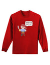 Where's the Booty At - Petey the Pirate Adult Long Sleeve Dark T-Shirt-TooLoud-Red-Small-Davson Sales