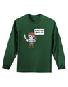 Where's the Booty At - Petey the Pirate Adult Long Sleeve Dark T-Shirt-TooLoud-Dark-Green-Small-Davson Sales