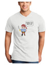 Where's the Booty At - Petey the Pirate Adult V-Neck T-shirt-Mens V-Neck T-Shirt-TooLoud-White-Small-Davson Sales