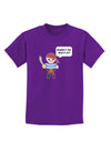 Where's the Booty At - Petey the Pirate Childrens Dark T-Shirt-Childrens T-Shirt-TooLoud-Purple-X-Small-Davson Sales