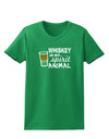 Whiskey Is My Spirit Animal Womens Dark T-Shirt-TooLoud-Kelly-Green-X-Small-Davson Sales