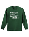 Whiskey Tango Foxtrot WTF Adult Long Sleeve Dark T-Shirt-TooLoud-Dark-Green-Small-Davson Sales