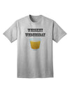 Whiskey Wednesday Design - Adult T-Shirt with Text by TooLoud-Mens T-shirts-TooLoud-AshGray-Small-Davson Sales