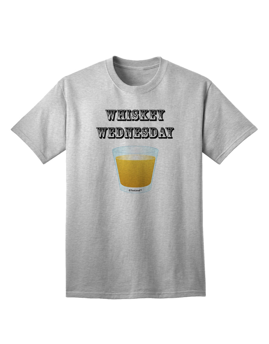 Whiskey Wednesday Design - Adult T-Shirt with Text by TooLoud-Mens T-shirts-TooLoud-White-Small-Davson Sales