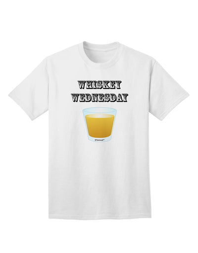 Whiskey Wednesday Design - Adult T-Shirt with Text by TooLoud-Mens T-shirts-TooLoud-White-Small-Davson Sales