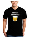 Whiskey Wednesday Design - Text Adult Dark V-Neck T-Shirt by TooLoud-Mens V-Neck T-Shirt-TooLoud-Black-Small-Davson Sales