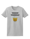 Whiskey Wednesday Design - Text Womens T-Shirt by TooLoud-Womens T-Shirt-TooLoud-AshGray-X-Small-Davson Sales