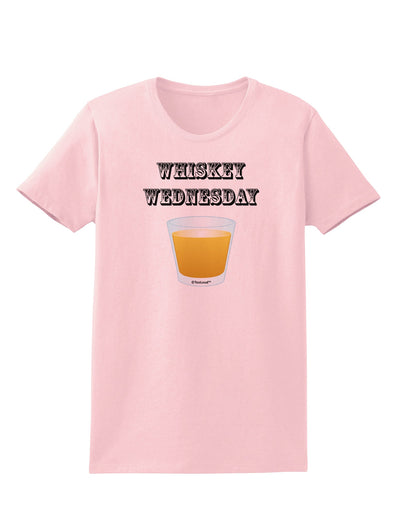 Whiskey Wednesday Design - Text Womens T-Shirt by TooLoud-Womens T-Shirt-TooLoud-PalePink-X-Small-Davson Sales