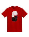 White And Black Inverted Skulls Adult Dark T-Shirt by TooLoud-Mens T-Shirt-TooLoud-Red-Small-Davson Sales