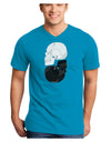 White And Black Inverted Skulls Adult Dark V-Neck T-Shirt by TooLoud-Mens V-Neck T-Shirt-TooLoud-Turquoise-Small-Davson Sales