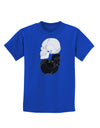 White And Black Inverted Skulls Childrens Dark T-Shirt by TooLoud-Childrens T-Shirt-TooLoud-Royal-Blue-X-Small-Davson Sales