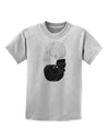 White And Black Inverted Skulls Childrens T-Shirt by TooLoud-Childrens T-Shirt-TooLoud-AshGray-X-Small-Davson Sales