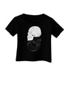 White And Black Inverted Skulls Infant T-Shirt Dark by TooLoud-Infant T-Shirt-TooLoud-Black-06-Months-Davson Sales