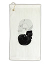 White And Black Inverted Skulls Micro Terry Gromet Golf Towel 16 x 25 inch by TooLoud-Golf Towel-TooLoud-White-Davson Sales