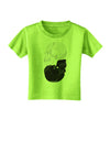 White And Black Inverted Skulls Toddler T-Shirt by TooLoud-Toddler T-Shirt-TooLoud-Lime-Green-2T-Davson Sales