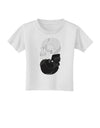 White And Black Inverted Skulls Toddler T-Shirt by TooLoud-Toddler T-Shirt-TooLoud-White-2T-Davson Sales