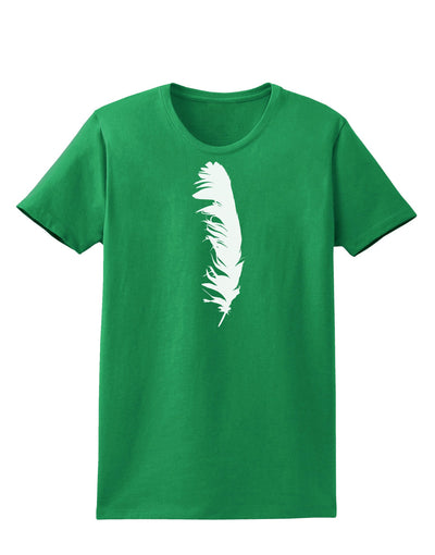 White Feather Womens Dark T-Shirt-TooLoud-Kelly-Green-X-Small-Davson Sales