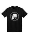 White Skull With Star Adult Dark T-Shirt by TooLoud-Mens T-Shirt-TooLoud-Black-Small-Davson Sales