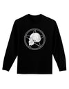 White Skull With Star Adult Long Sleeve Dark T-Shirt by TooLoud-TooLoud-Black-Small-Davson Sales