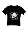 White Skull With Star Toddler T-Shirt Dark by TooLoud-Toddler T-Shirt-TooLoud-Black-2T-Davson Sales