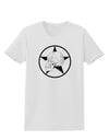 White Skull With Star Womens T-Shirt by TooLoud-Womens T-Shirt-TooLoud-White-X-Small-Davson Sales