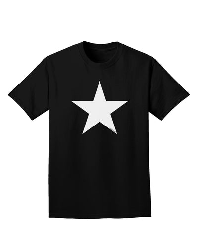 White Star Adult Dark T-Shirt-Mens T-Shirt-TooLoud-Black-Small-Davson Sales