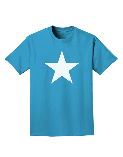 White Star Adult Dark T-Shirt-Mens T-Shirt-TooLoud-Turquoise-Small-Davson Sales