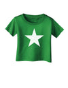 White Star Infant T-Shirt Dark-Infant T-Shirt-TooLoud-Clover-Green-06-Months-Davson Sales