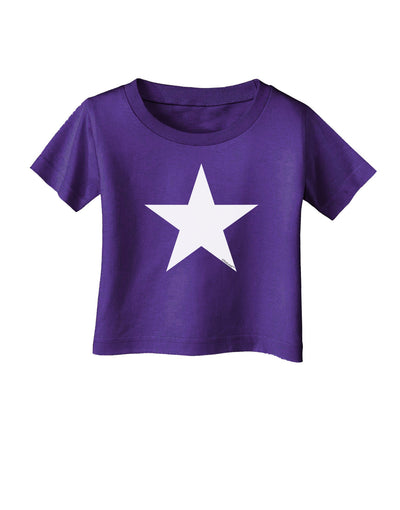 White Star Infant T-Shirt Dark-Infant T-Shirt-TooLoud-Purple-06-Months-Davson Sales