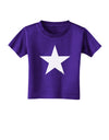White Star Toddler T-Shirt Dark-Toddler T-Shirt-TooLoud-Purple-2T-Davson Sales