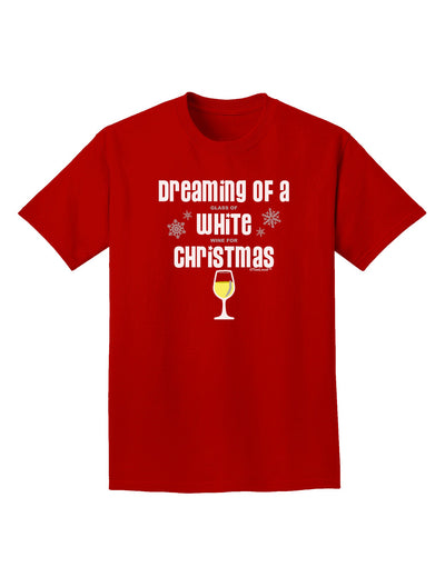 White Wine For Christmas Adult Dark T-Shirt-Mens T-Shirt-TooLoud-Red-Small-Davson Sales