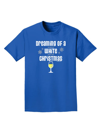 White Wine For Christmas Adult Dark T-Shirt-Mens T-Shirt-TooLoud-Royal-Blue-Small-Davson Sales