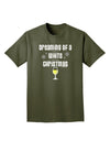 White Wine For Christmas Adult Dark T-Shirt-Mens T-Shirt-TooLoud-Military-Green-Small-Davson Sales