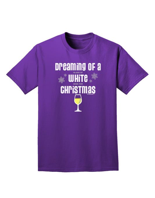 White Wine For Christmas Adult Dark T-Shirt-Mens T-Shirt-TooLoud-Purple-Small-Davson Sales