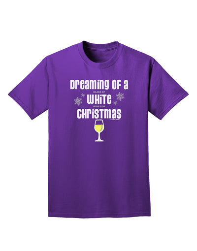 White Wine For Christmas Adult Dark T-Shirt-Mens T-Shirt-TooLoud-Purple-Small-Davson Sales