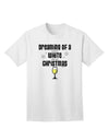 White Wine For Christmas Adult T-Shirt-Mens T-Shirt-TooLoud-White-Small-Davson Sales