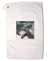 White Wolf Face Premium Cotton Golf Towel - 16 x 25 inch-Golf Towel-TooLoud-16x25"-Davson Sales