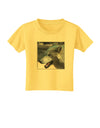 White Wolf Face Toddler T-Shirt-Toddler T-Shirt-TooLoud-Yellow-2T-Davson Sales