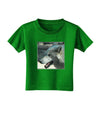 White Wolf Face Toddler T-Shirt Dark-Toddler T-Shirt-TooLoud-Clover-Green-2T-Davson Sales